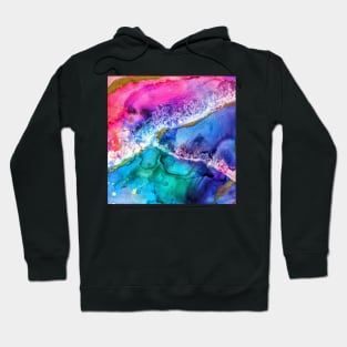 Multicolored Abstract Painting Hoodie